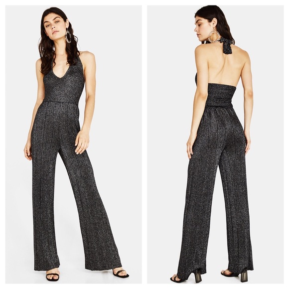 bershka glitter jumpsuit